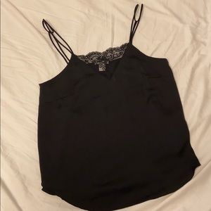 H&M Black Lace Trim Camisole